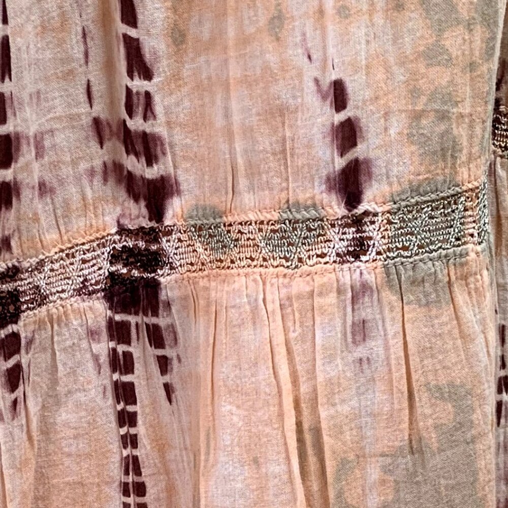 SOLD Boho Gypsy Hippie Tiered Maxi Skirt - Picture 4 of 11